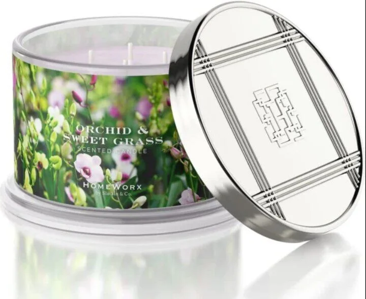 orchidsweetgrasshomeworx Orchid Sweet Grass 510g (4-Docht)