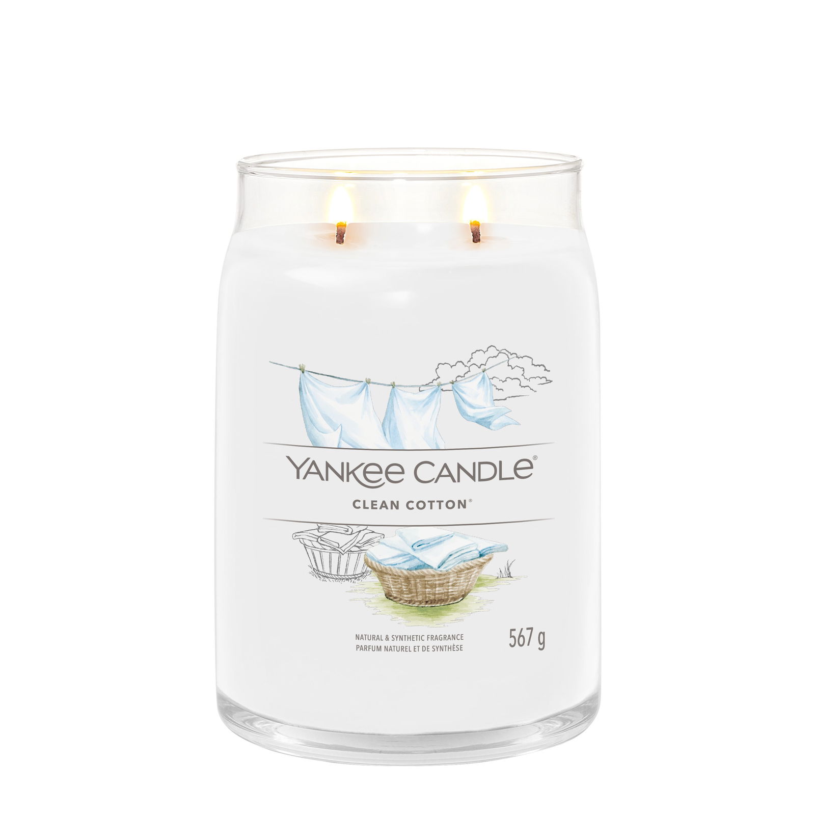 Clean Cotton Signature Jar 567g 2-Docht