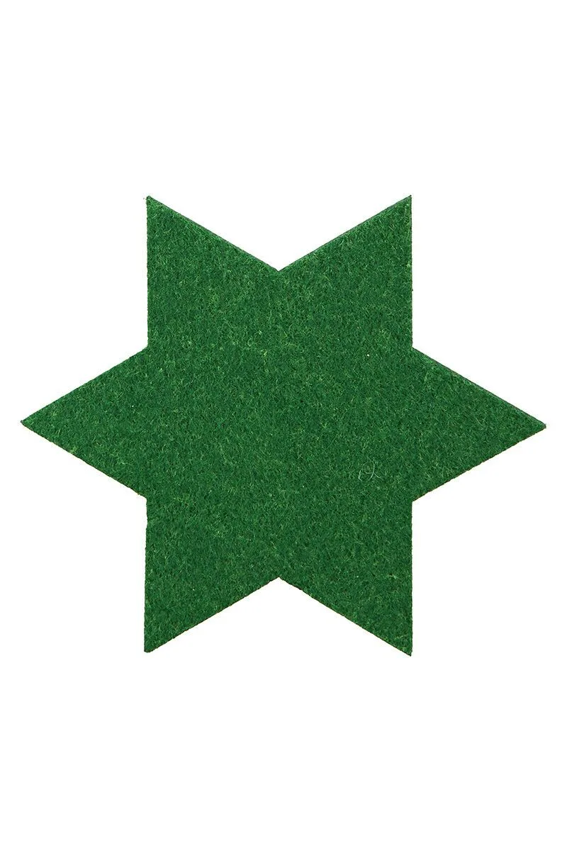 Untersetzer Stern grün 6 Stück Grün, Sternsymbol, Symbol, Blatt, Pflanze