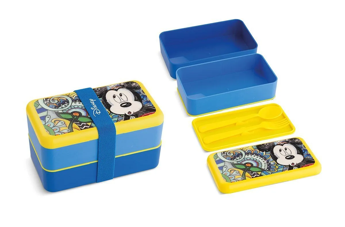 Lunchbox Mickey mit Besteck Lunchbox Mickey mit Besteck