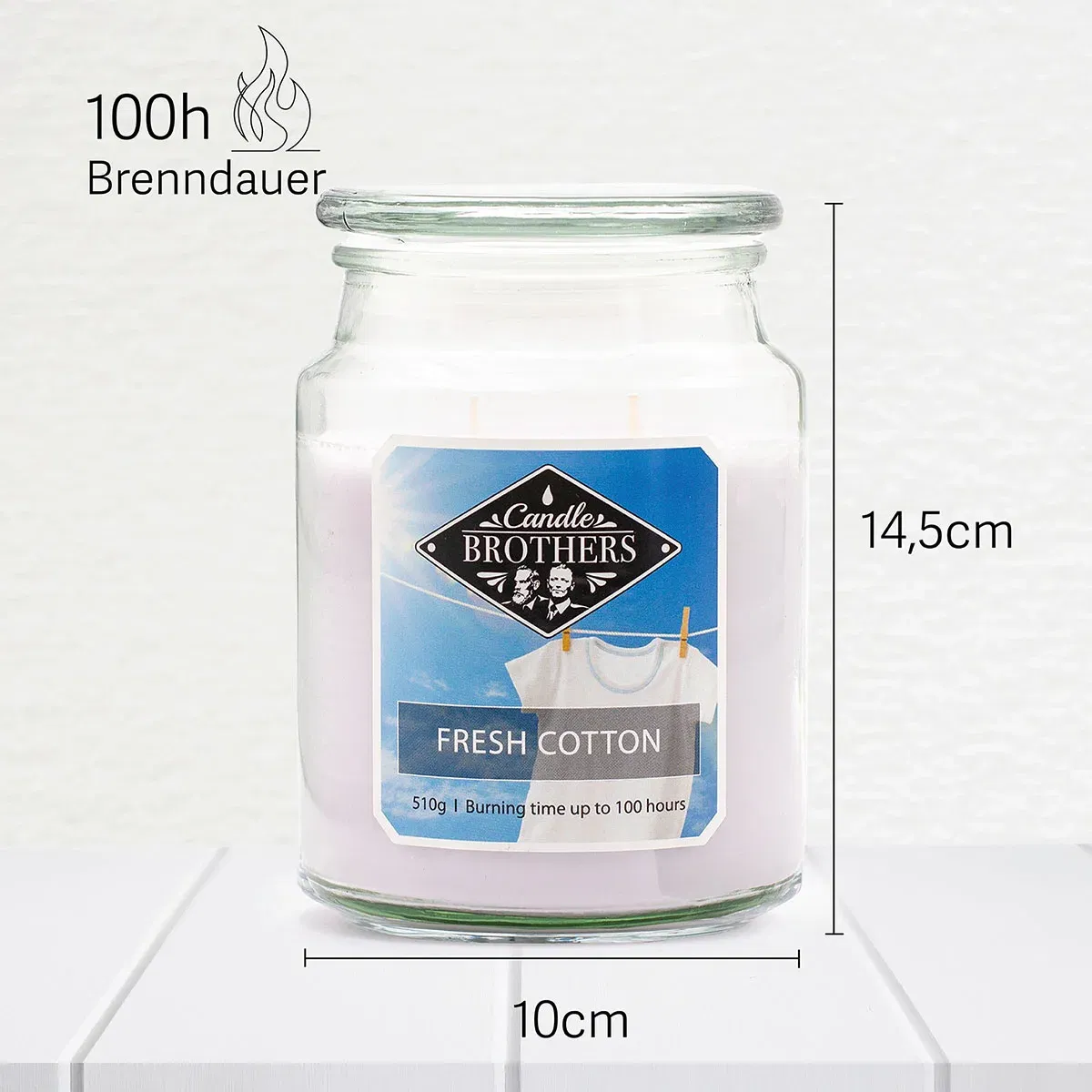 Fresh Cotton 510g Candle Brothers Duftkerze