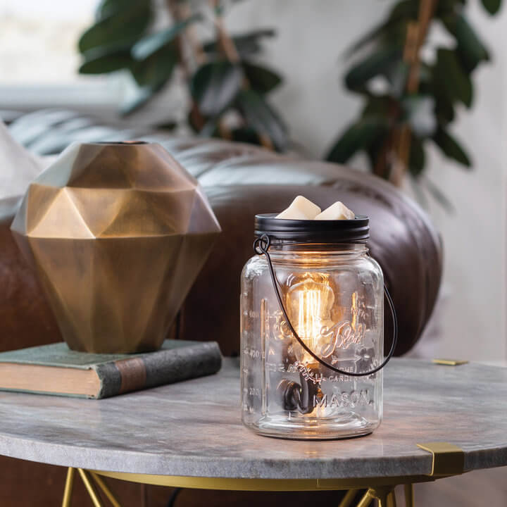 Glass Mason Jar Edison Bulb Duftlampe