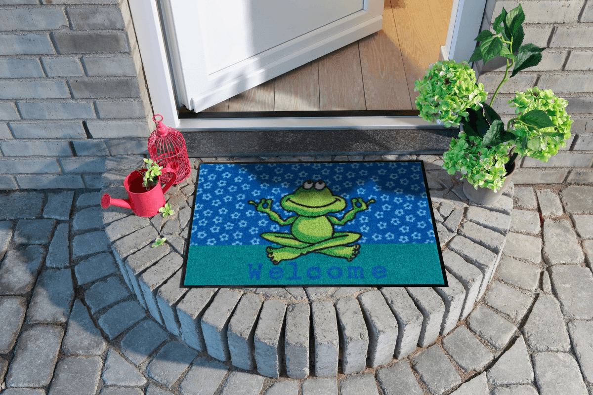 Wohnmatte Yoga Frosch