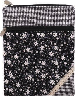 Patchwork Crossbag 177-048 (Black Florals)