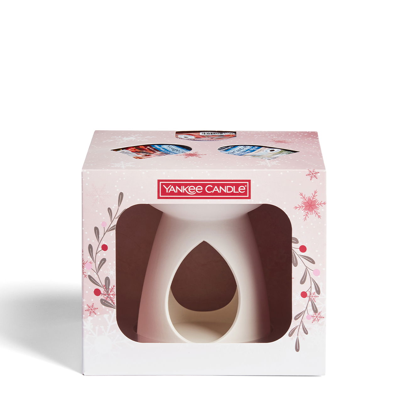 3 Wachsmelts & Duftlampe Geschenkset Weihnachten Snow Globe Wonderland