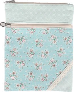 Patchwork Crossbag 177-024 (Blue Roses)