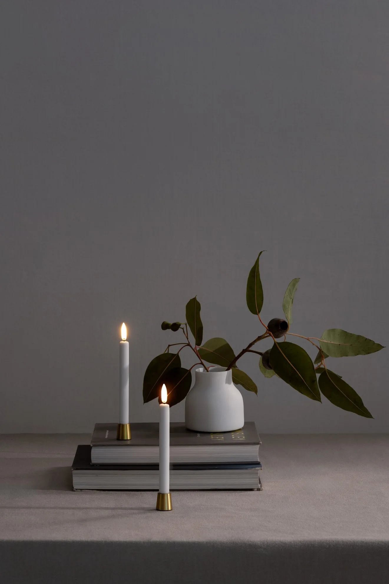 Uyuni LED Mini Tafelkerze 14cm nordic white 2 Stück