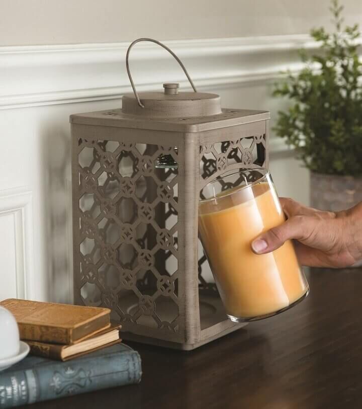 GARDEN-Laterne-Kerzenwarmer-Vintage-Taupe-2 Garden Laterne Kerzenwärmer (Vintage Taupe)