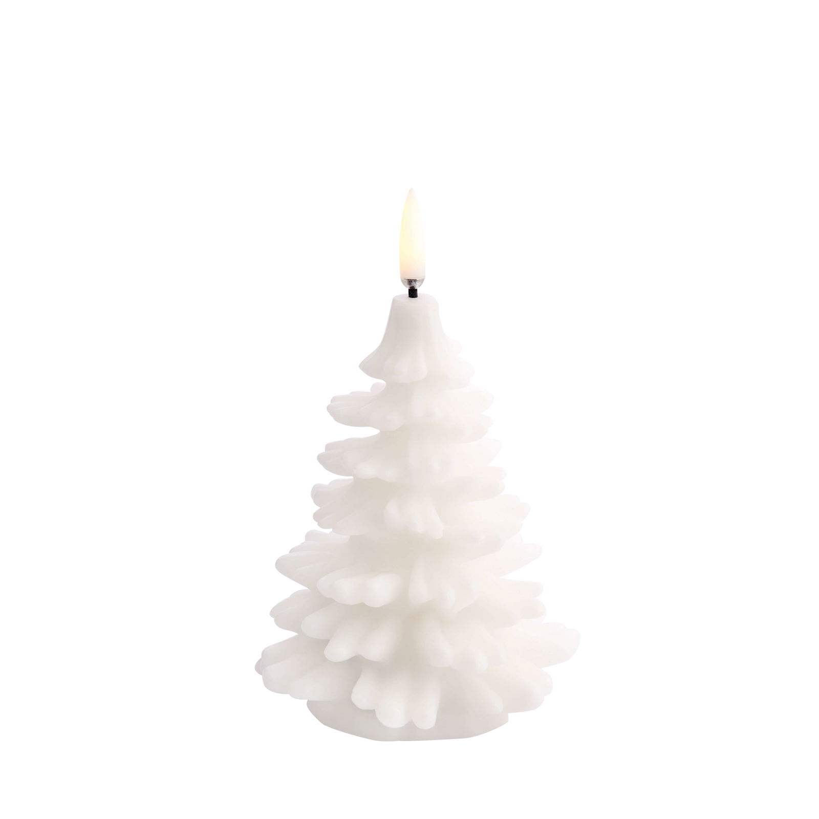 Uyuni LED Kerze Weihnachtsbaum 9x12cm nordic white