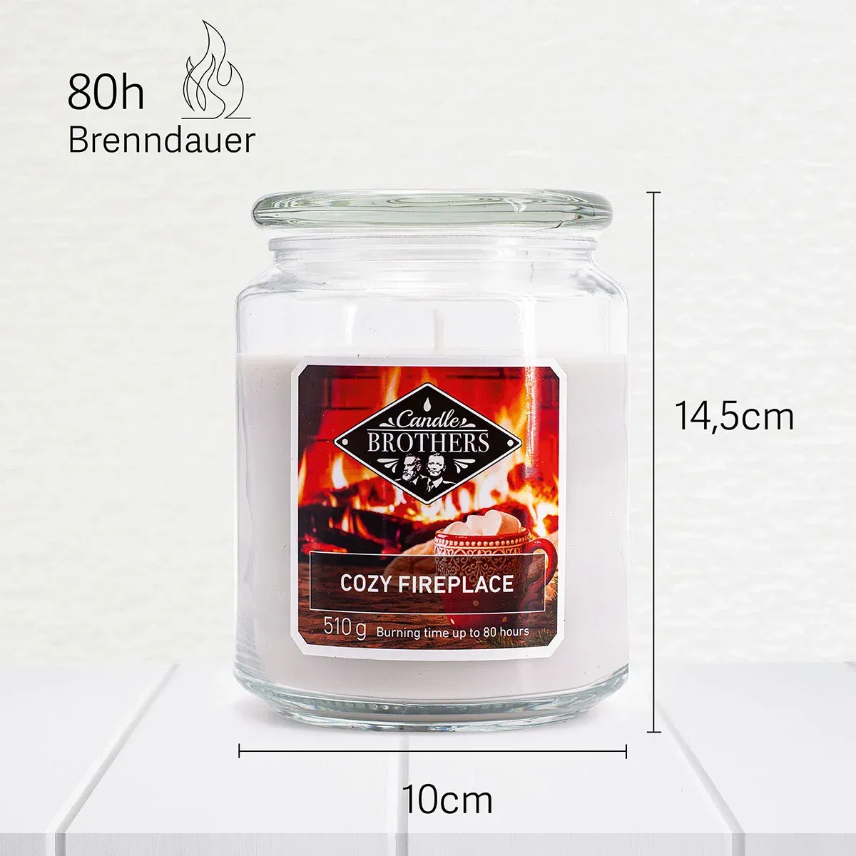 Cozy Fireplace 510g Candle Brothers Duftkerze