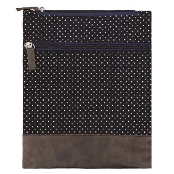 2022-191-021 Canvas Crossbag 021 (Navy Dots)