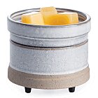 Rustic White 2-in-1 Classic Duftlampe grau/creme aus Keramik elektrisch