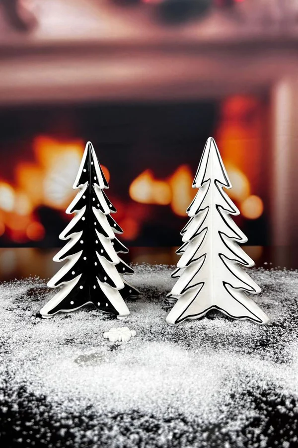 Deko Baum Martino schwarz/cremeweiß 17,5cm Deko Baum Martino schwarz/cremeweiß 17,5cm