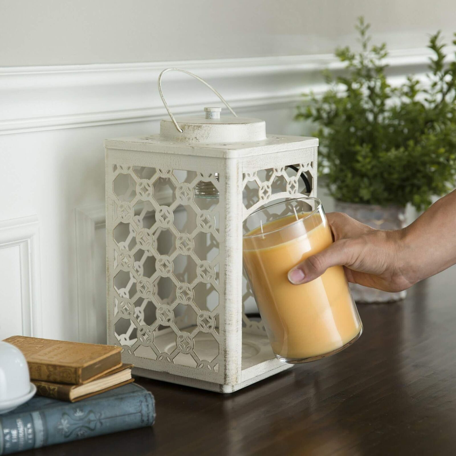 1599200039 Garden Laterne Kerzenwärmer (brushed sekt)