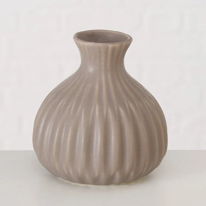 Einzelbild-ZrgMhi2n-large Vase Esko grau 12cm Porzellan Variante 3