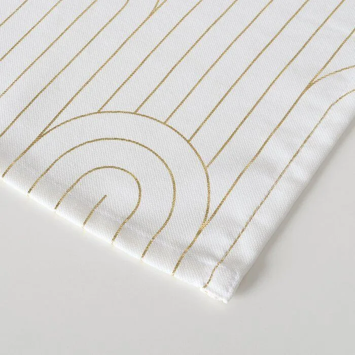 Detailbild-sYM5v9K8-large Tischläufer Bogan weiß/gold Design 2