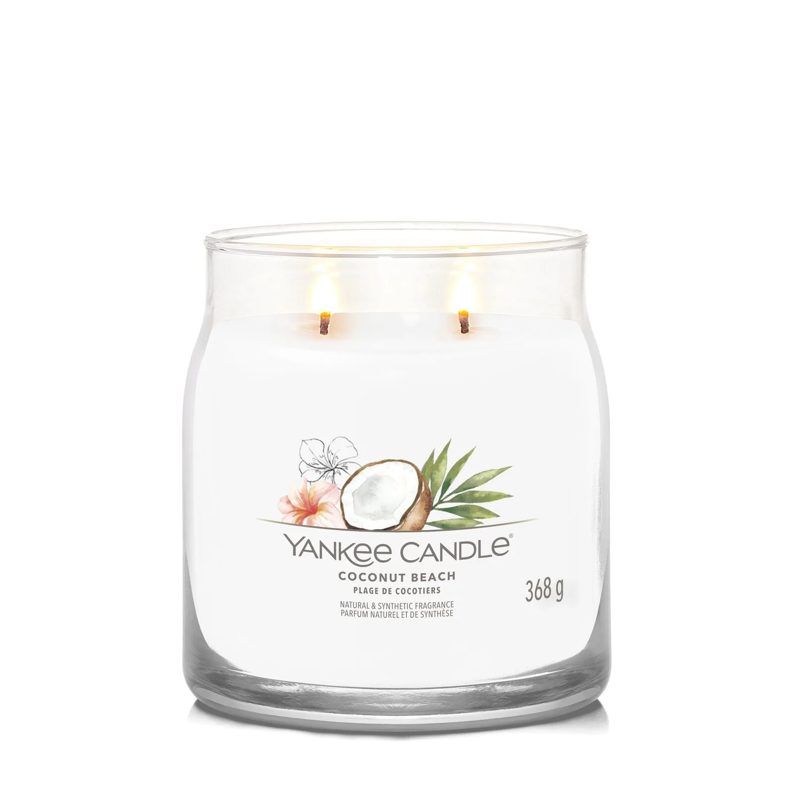 Coconut_Beach_Medium_LIT-1-1 Coconut Beach Signature Medium Jar 368g 2-Docht