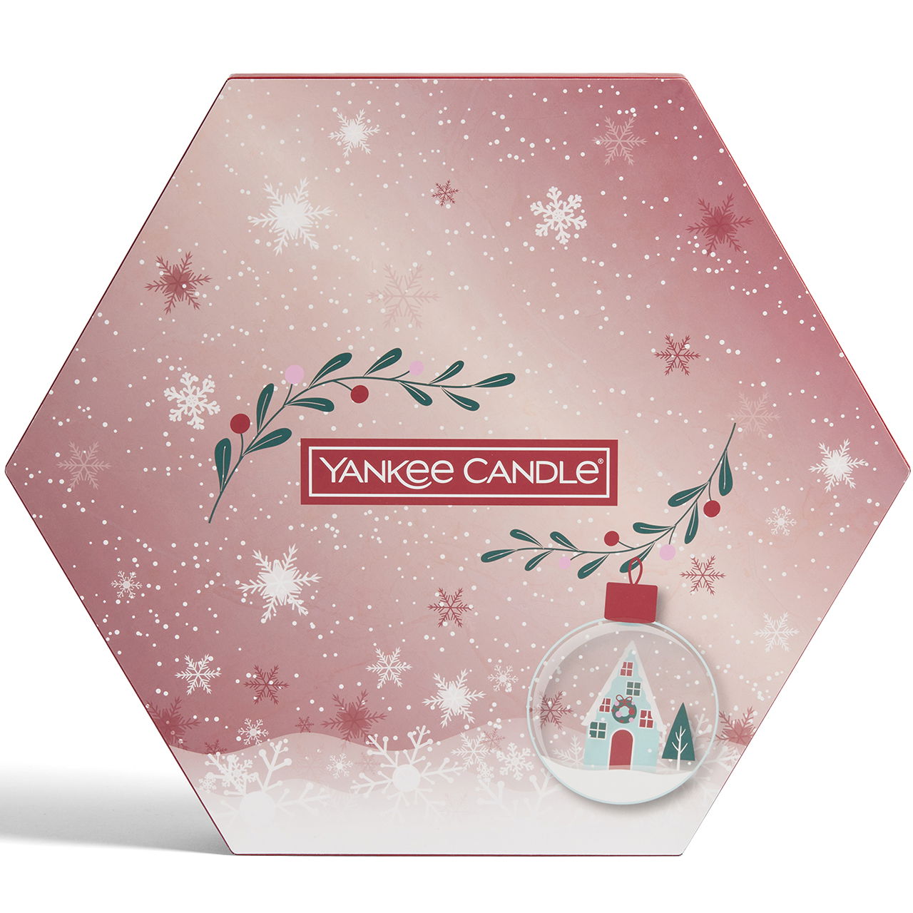 18 Teelichter mit Halter Geschenkset Weihnachten Snow Globe Wonderland