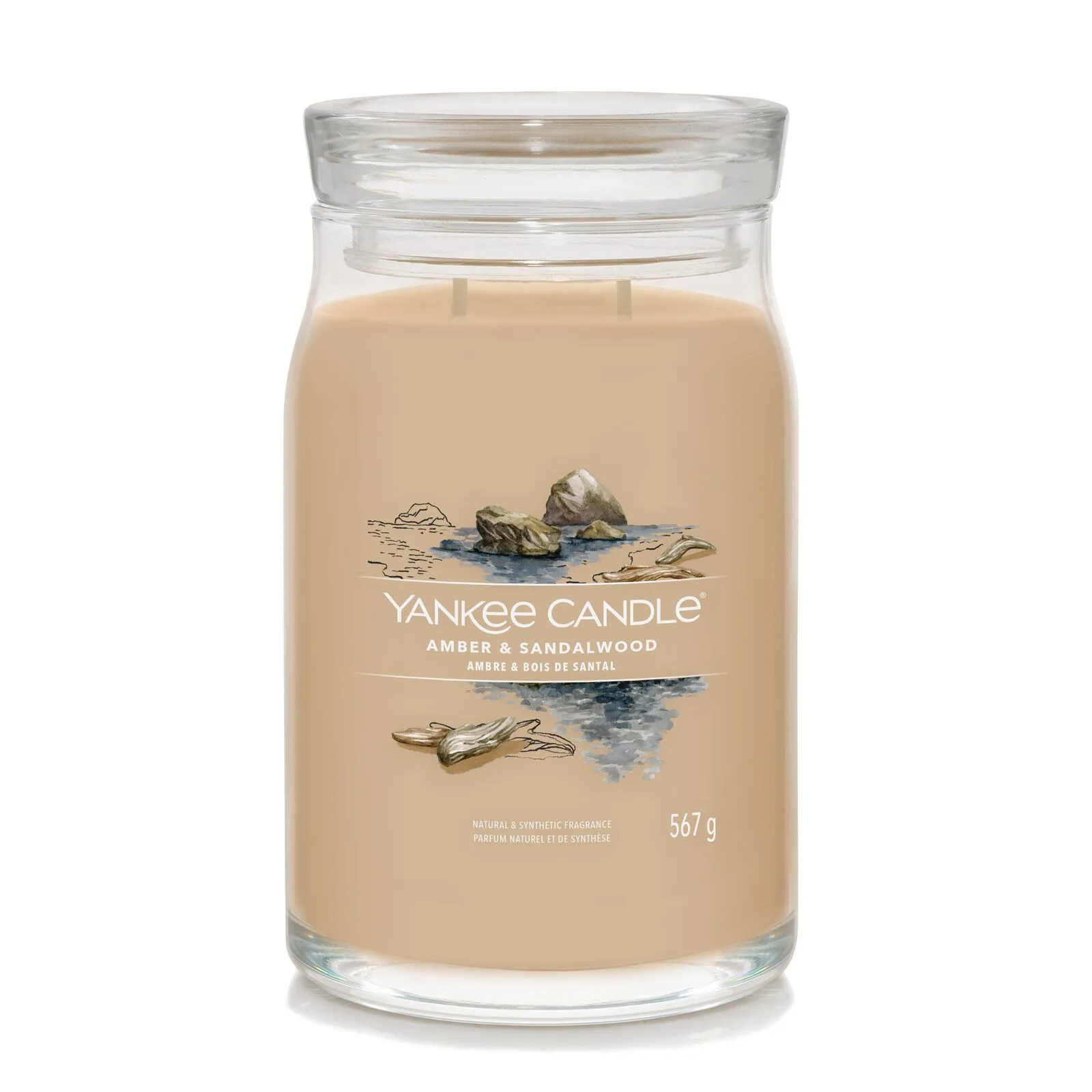 Amber-Sandalwood_Large_Lid-0 Amber & Sandalwood Signature Large Jar 567g 2-Docht