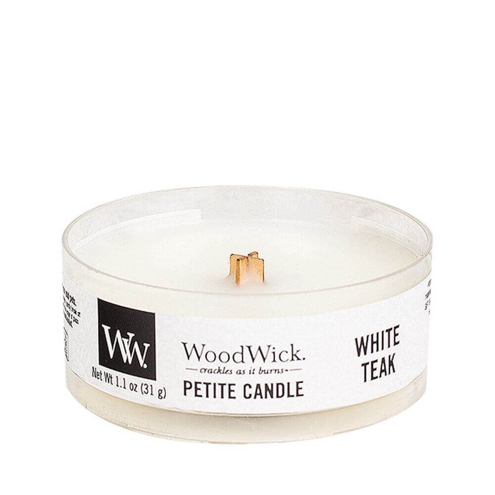 Petite-Candle-White-Teak-without-lid White Teak 31g von Woodwick