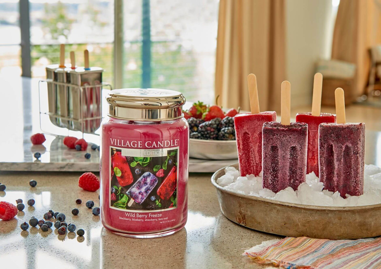 Village Candle Wild Berry Freeze Lifestyle