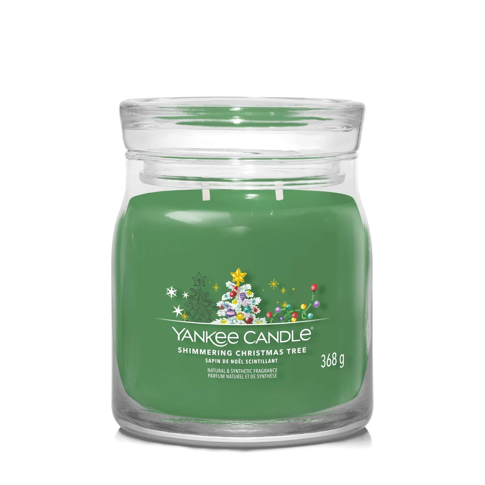 Shimmering_Christmas_Tree_Medium-1 Shimmering Christmas Tree Signature Medium Jar 368g 2-Docht
