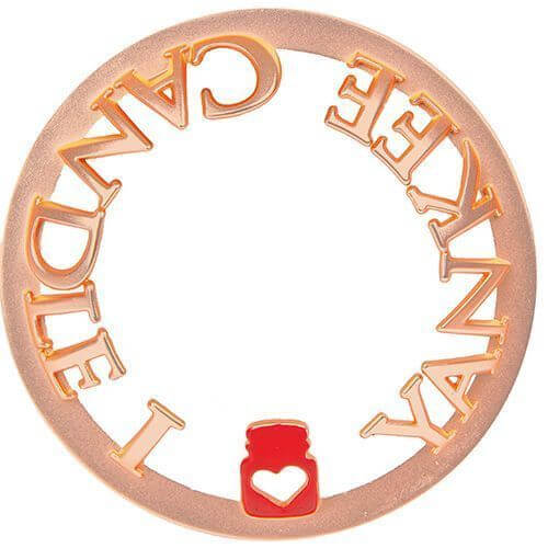 Yankee Candle Illuma-Lid I love YC Rose - Goldfarben