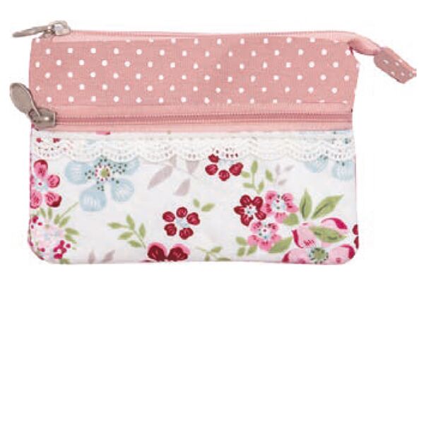 2022-266-045 Patchwork Geldbörse (Rose 045)