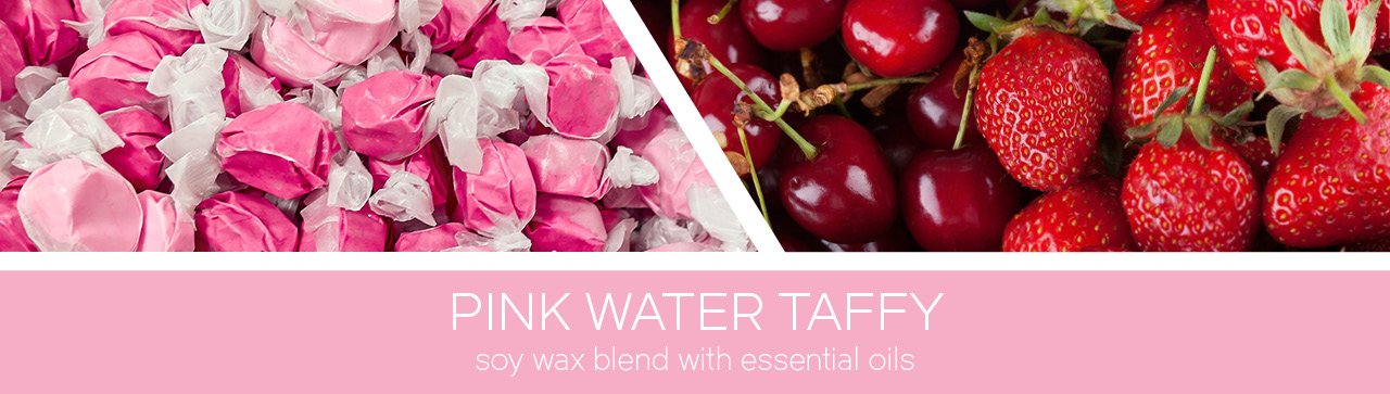Pink Water Taffy 411g (3-Docht)