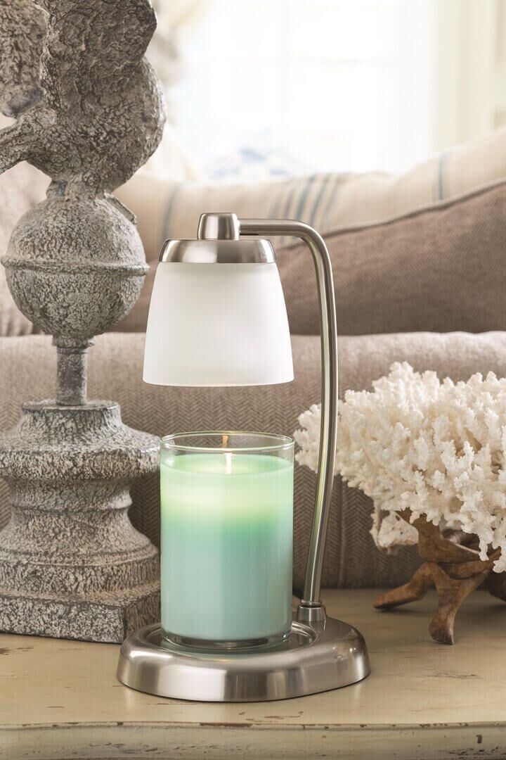 image1bC58LSL1VZ5W8 CONTEMPO Laterne Kerzenwärmer (Brushed Nickel)