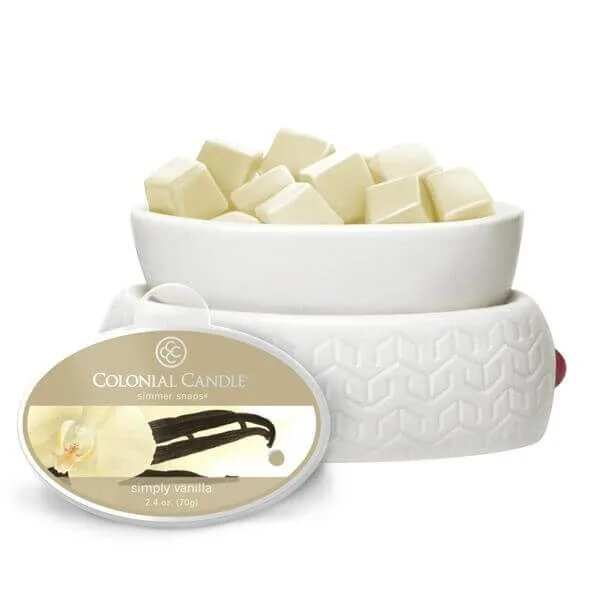 ccsnaps-1339_3_5594ffe904339 Colonial Candle Simply Vanilla Simmer Snaps 70g