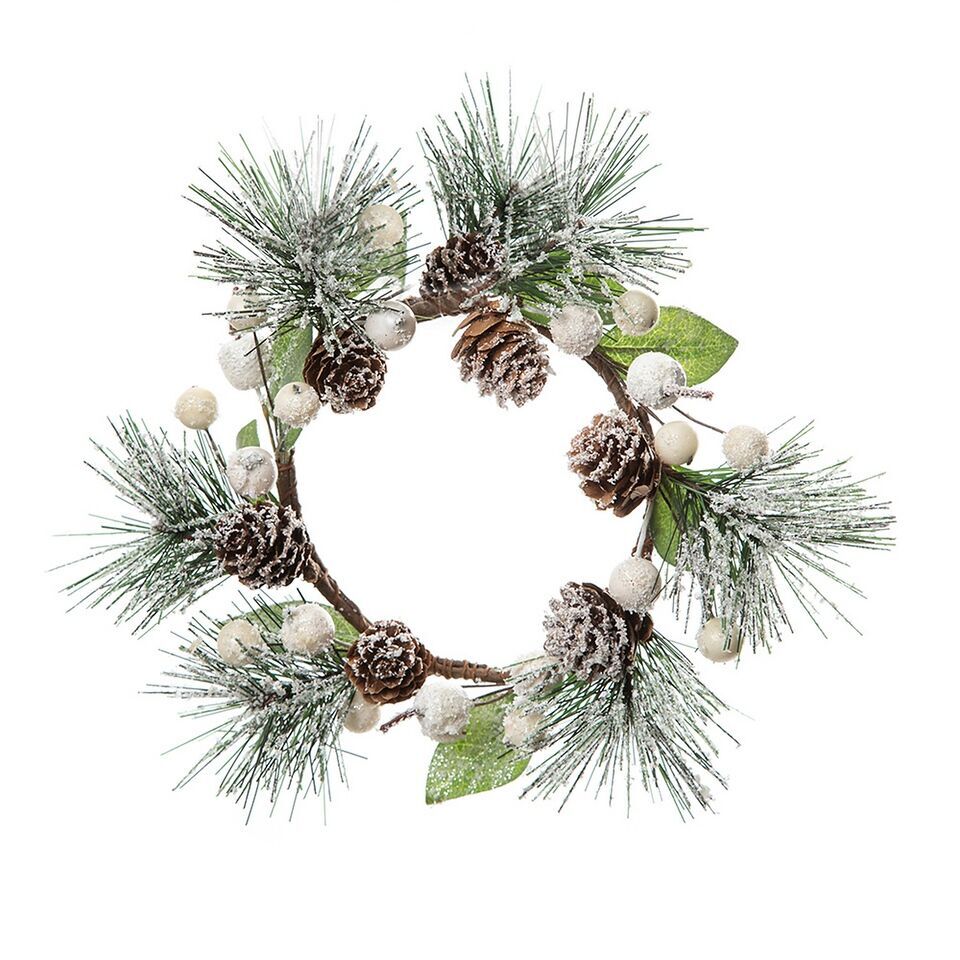i-RcWFdK4-X2 Dekokranz Tannenzapfen 20cm
