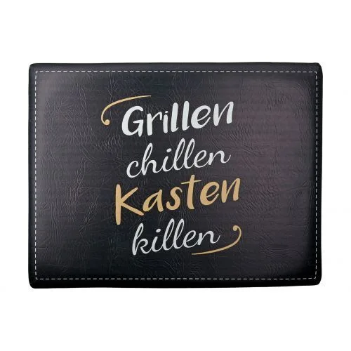 Sitzpolster "Grillen" schwarz Zubehor, Tafel, Geldbörse