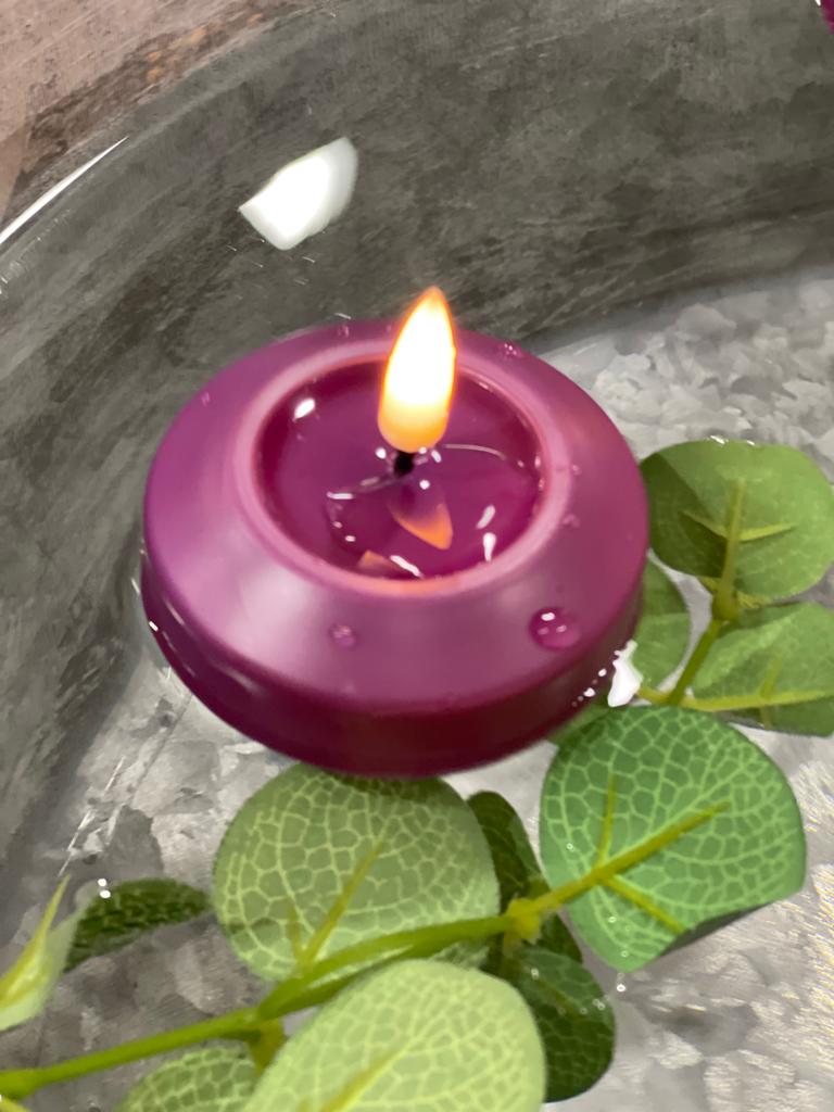 RF-F-0003 Schwimmendes Maxi Teelicht LED violett