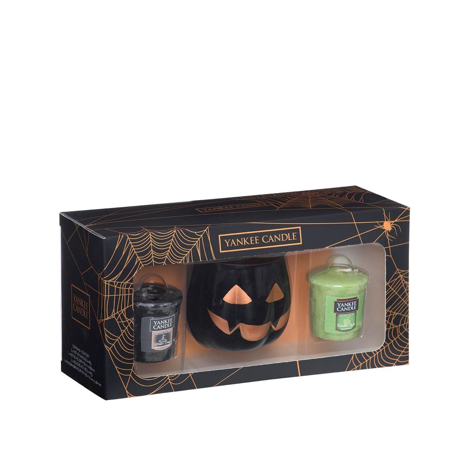 Halloween Gift Set 2 Votive & 1 Pumpkin Holder - Yankee Candle