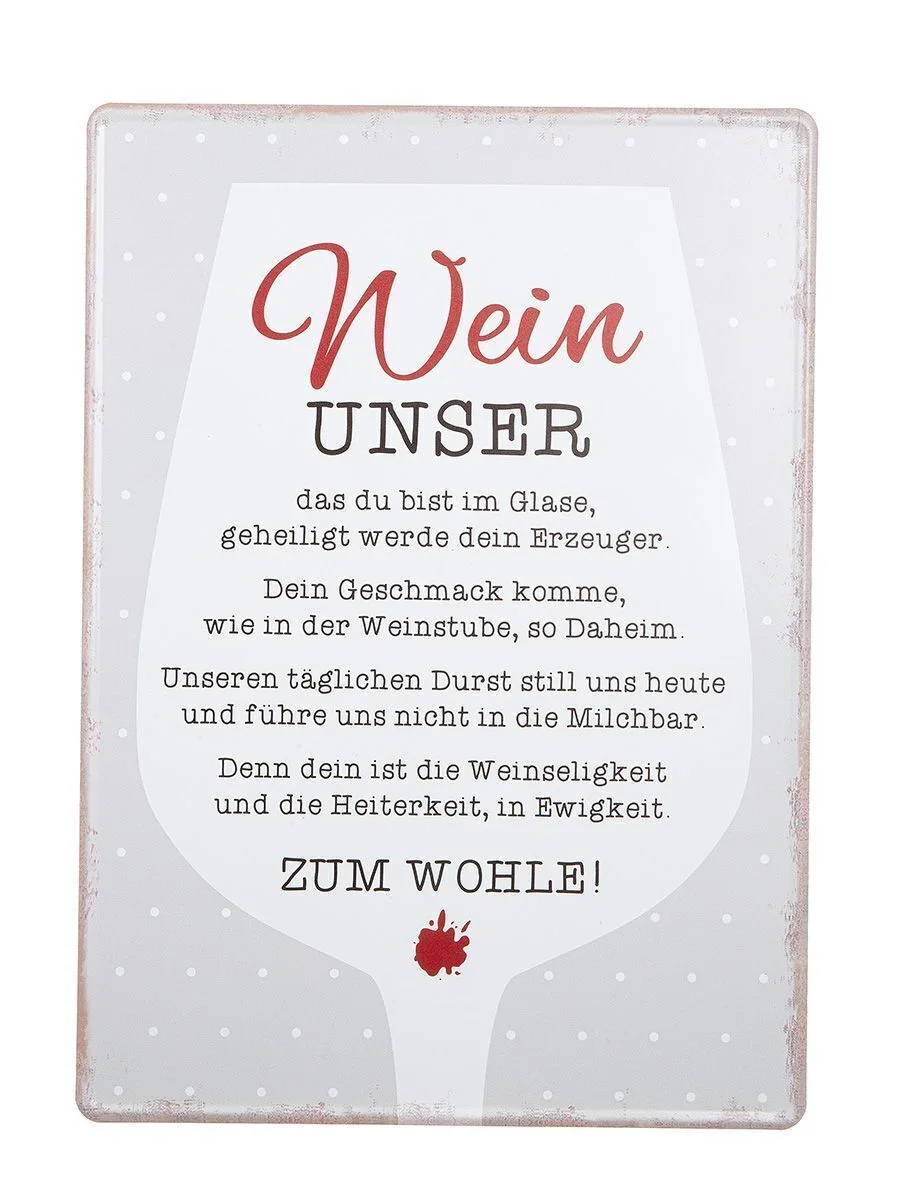 Deko Schild Weinfest groß Werbung, Plakat