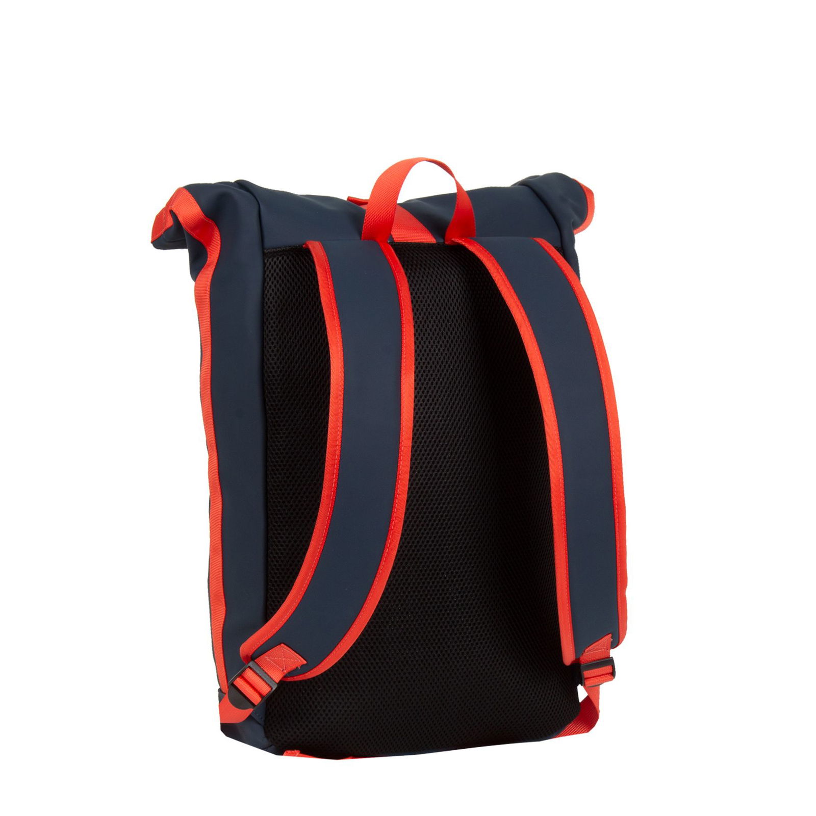 Tim - New York Rolltop Rucksack navy/rot