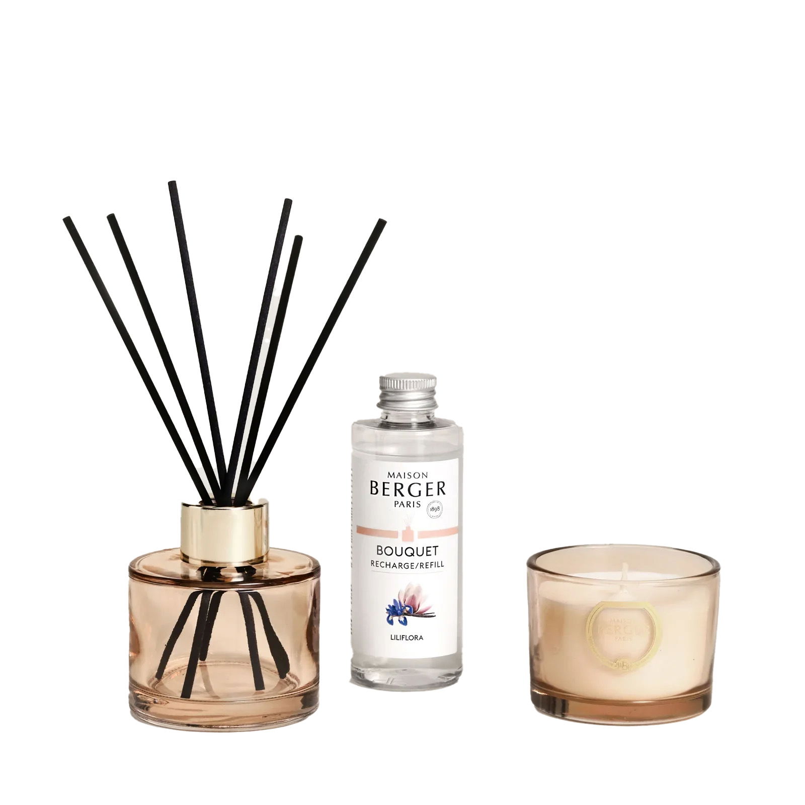 Bolero - Liliflora Raumduft Set Diffuser + Duftkerze