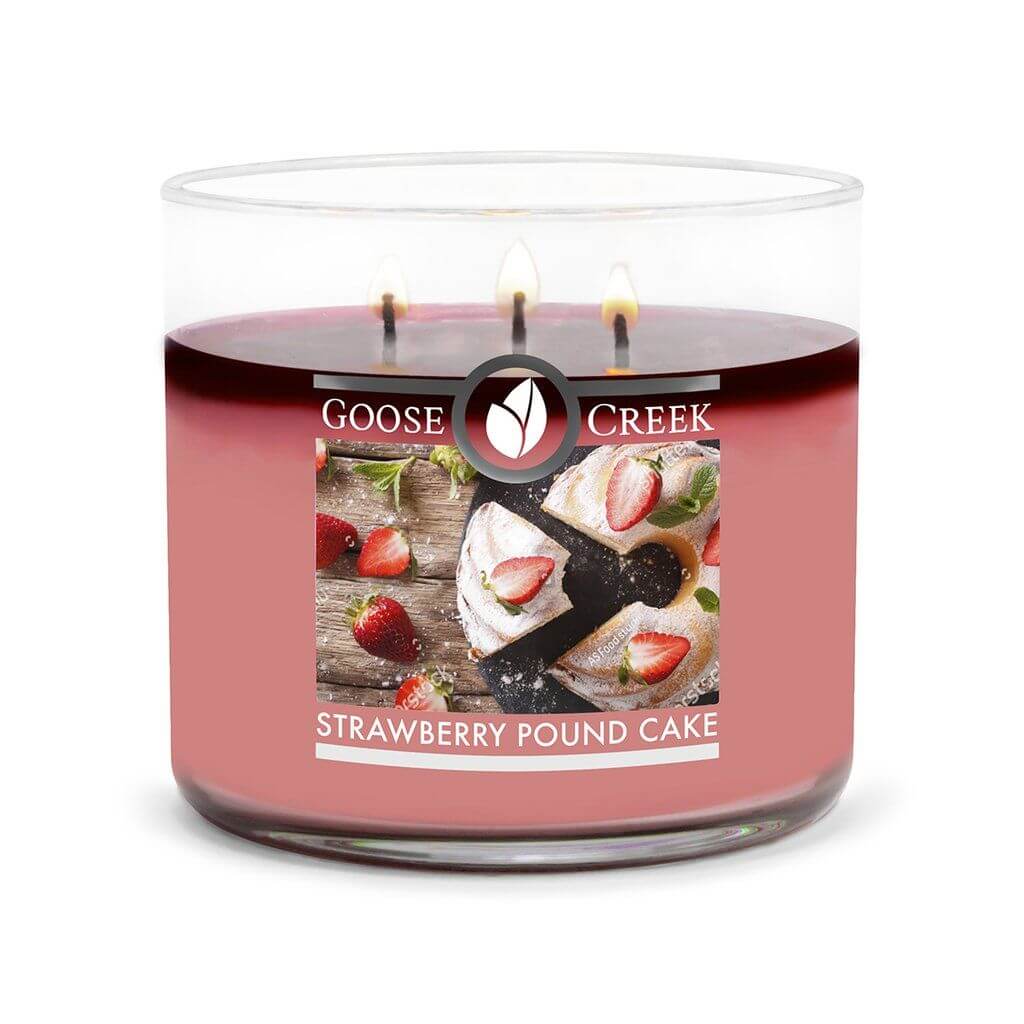 Goose Creek Strawberry Pound Cake 411g 3-Docht Duftkerze