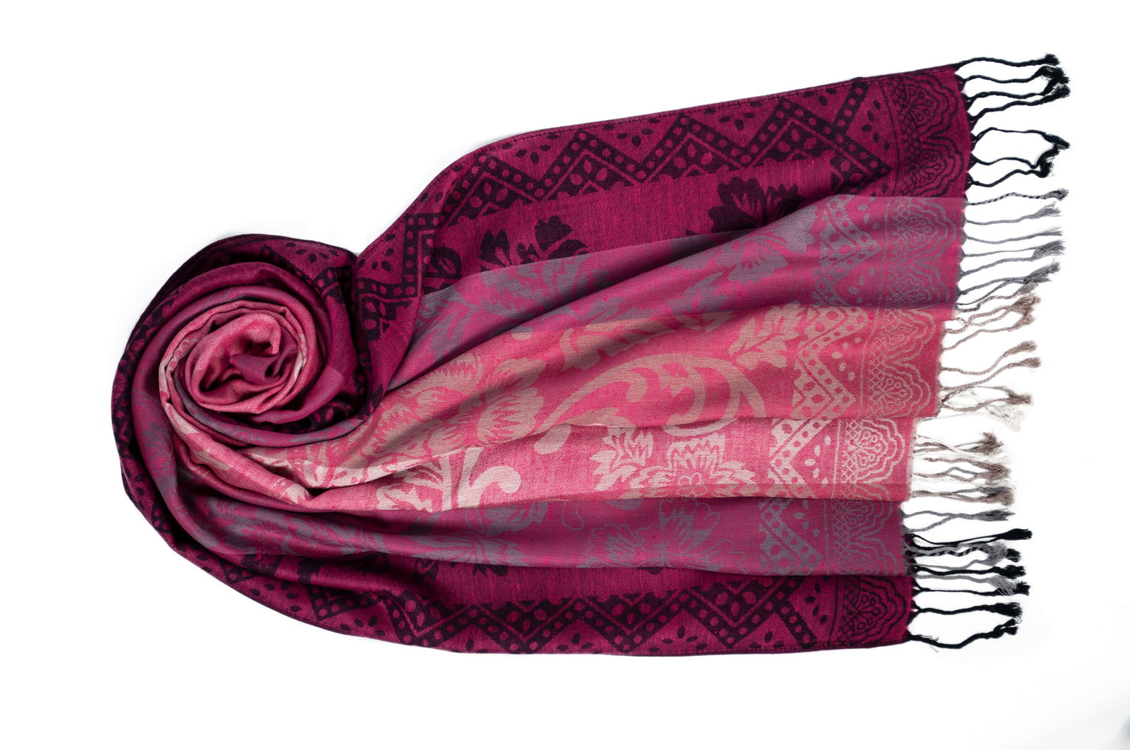 Jacquard Schal Acelya pink 154