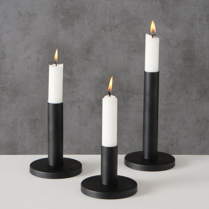 Kerzenleuchter-Set Malko schwarz
