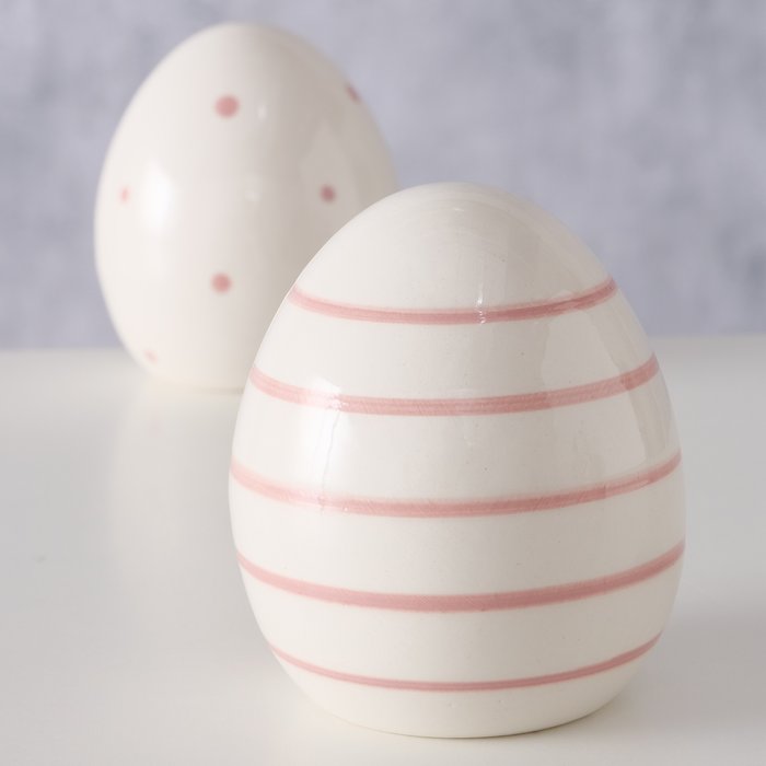 Ambientebild-rWDZRecu-large Dekofigur Ei Finn rosa 8cm Streifen