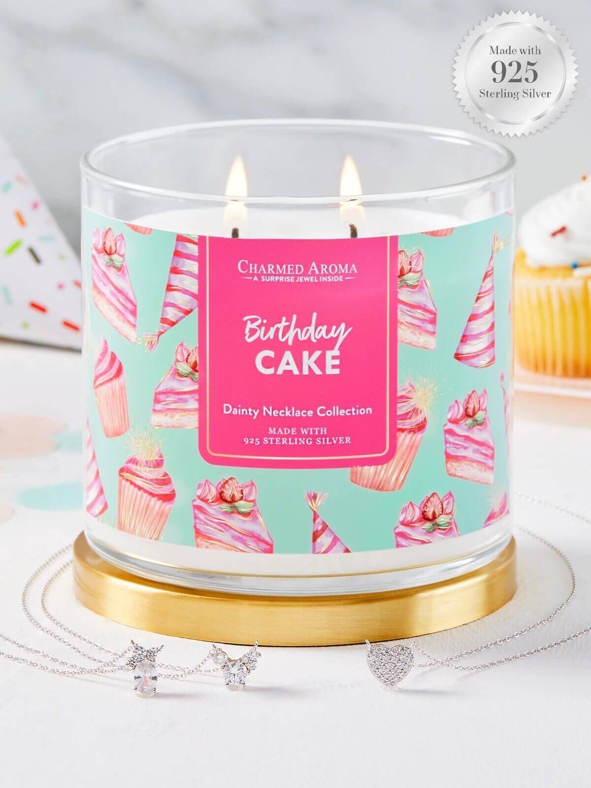Charmed-Aroma-Birthday-Cake-Candle Birthday Cake (Halskette)