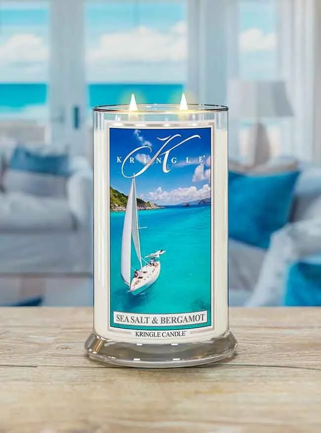 Sea Salt & Bergamot 623g Boot, Segelboot, Transport, Fahrzeug, Kerze