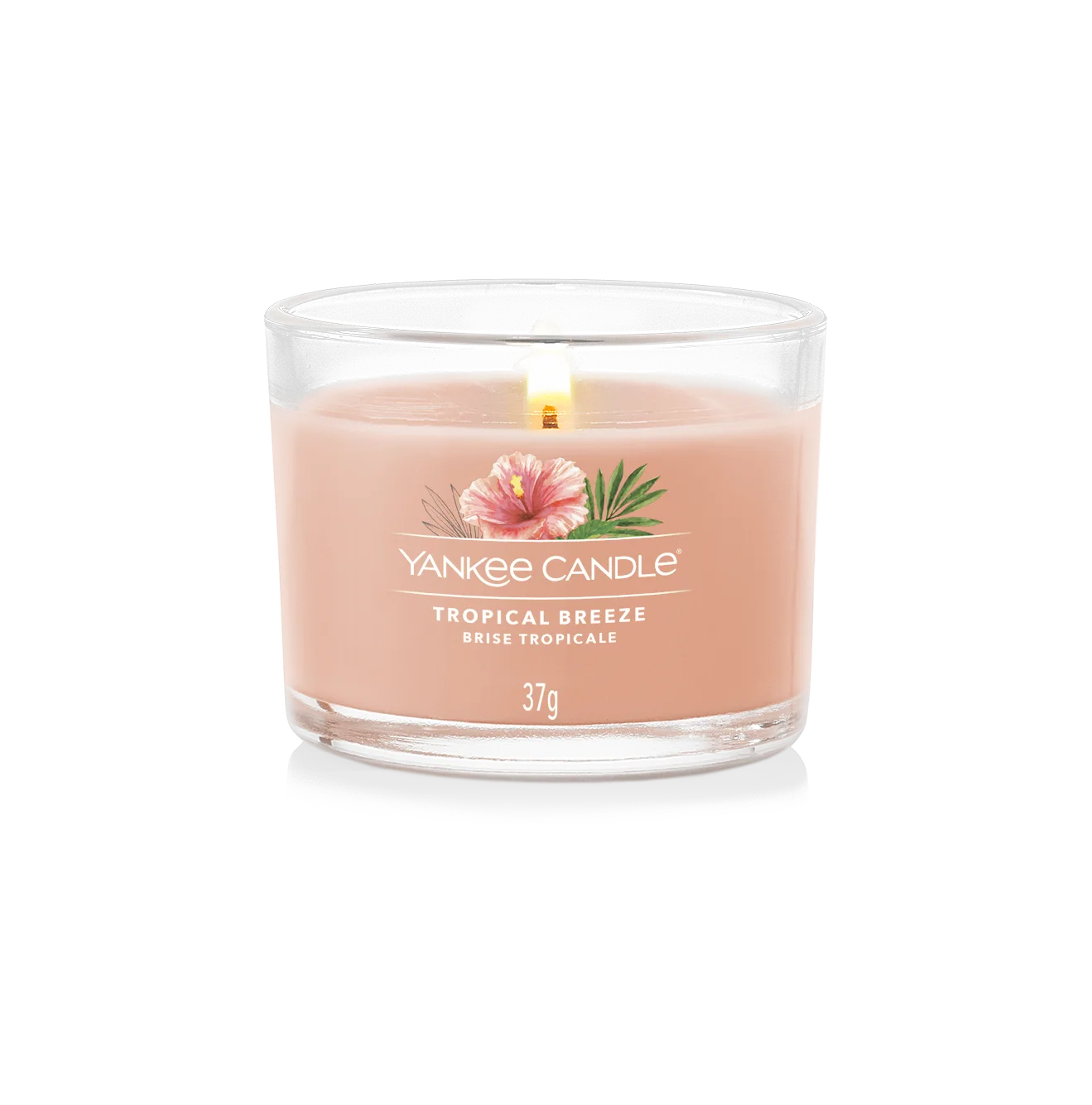 Filled-Votive_Lit_Tropical-Breeze Tropical Breeze 37g