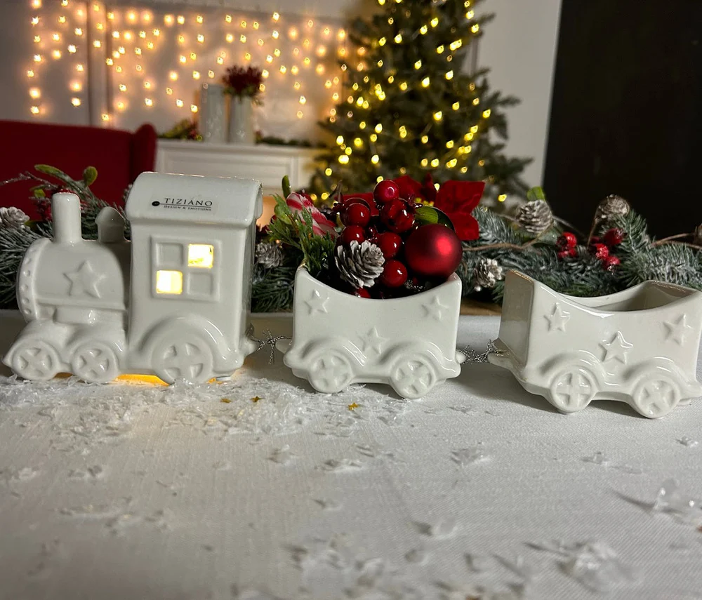 Deko Zug Lucas 3tlg LED cremeweiß Deko Zug Lucas 3tlg LED cremeweiß