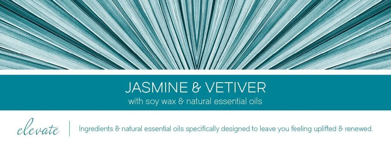 Jasmine-Vetiver-Fragrance-Banner ELEVATE Jasmine & Vetiver 411g (3-Docht)