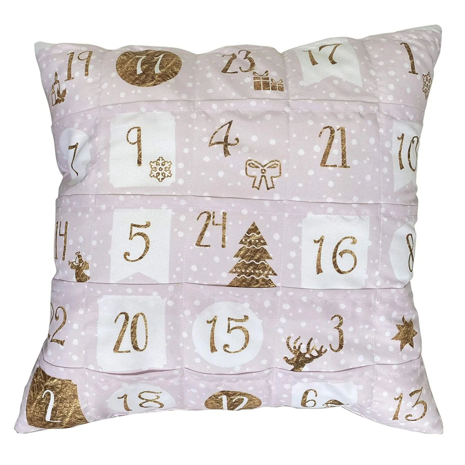 8993 Sofahelden Adventskissen mit 24 Einstecktaschen Rose