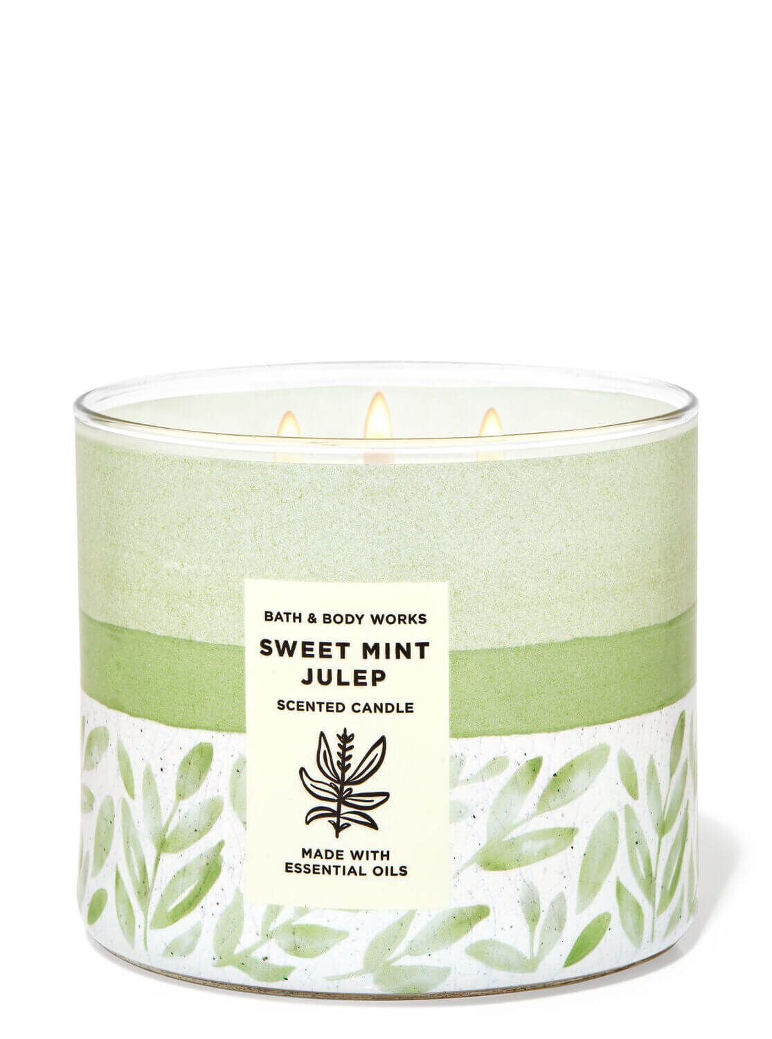 026236322-BBW-3082 3-Docht Kerze - Sweet Mint Julep - 411g