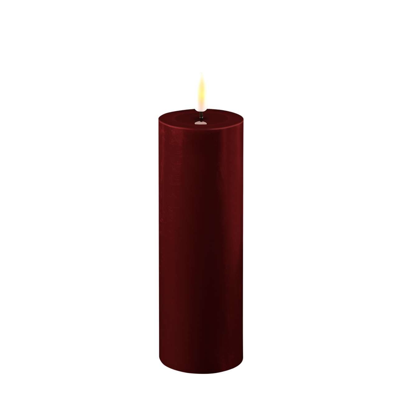 2021-RF-0237 Stumpenkerze LED bourgogne 5 x 15cm